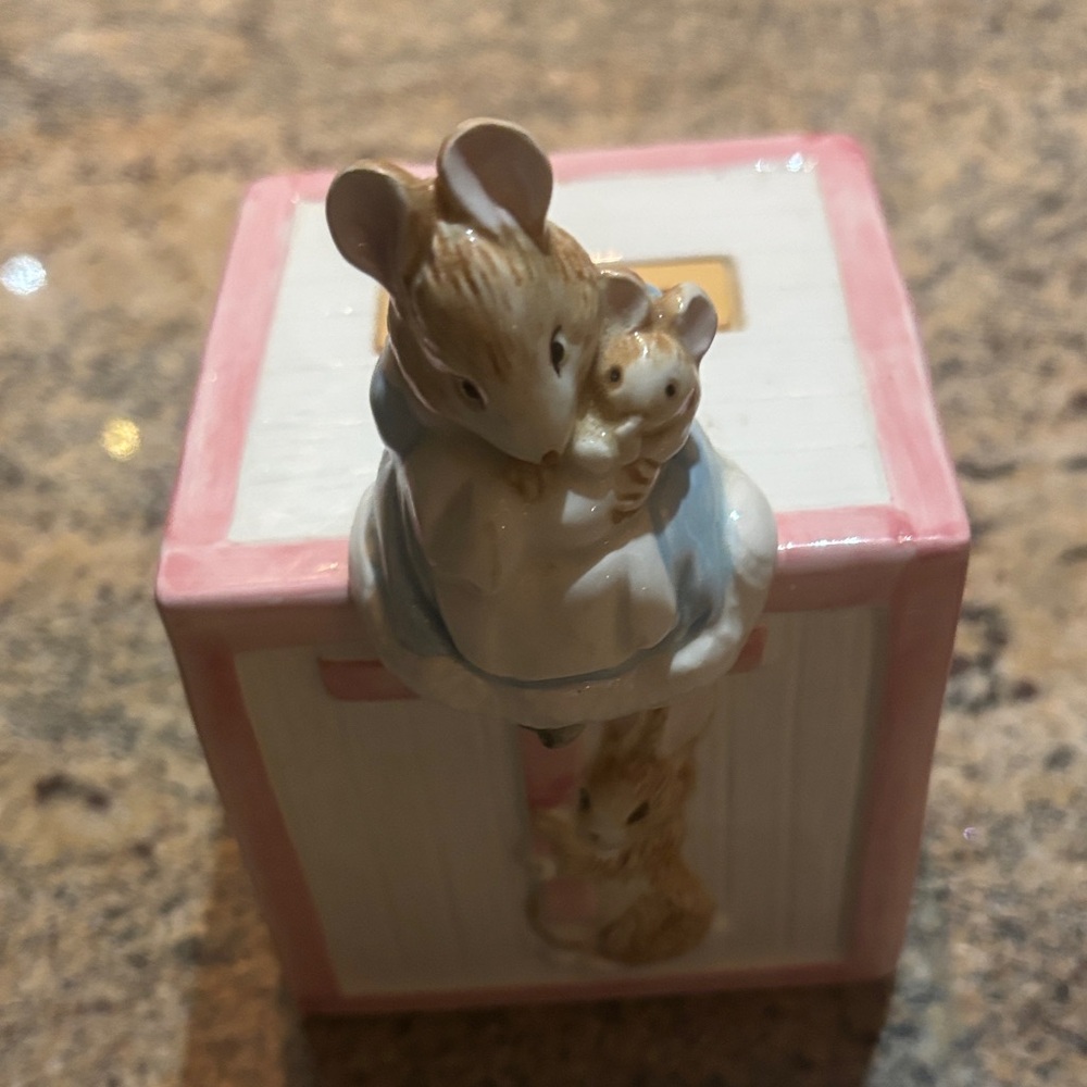 Charming Vintage Beatrice Potter baby bank.